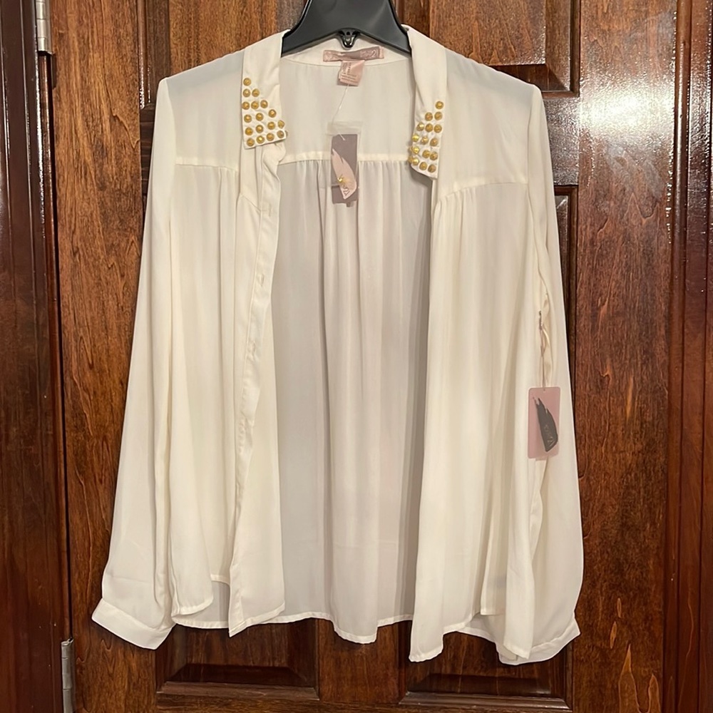 Love 21 sheer shirt